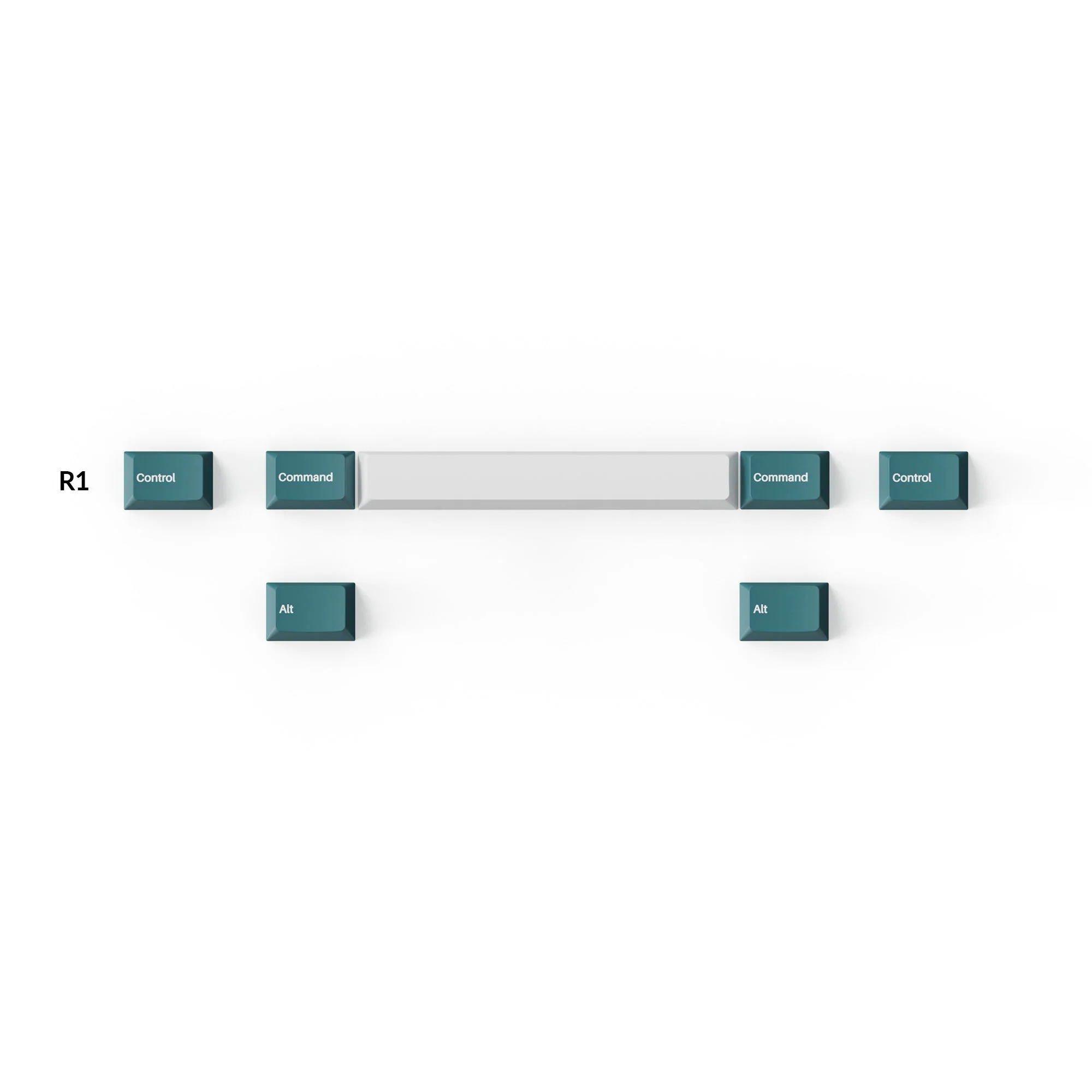 Cherry Profile Double - Shot PBT Full Set Keycaps - White Mint - Image 4