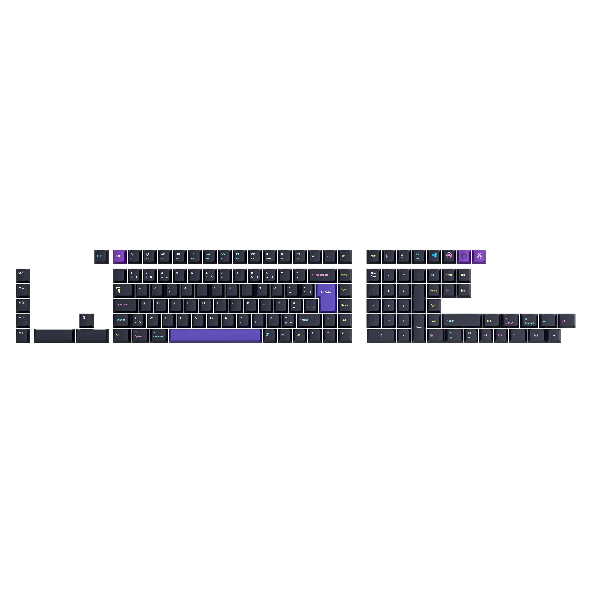 ISO Cherry Profile Dye-Sub PBT Full Set Keycap Set - Developer (Version 2) - Image 2