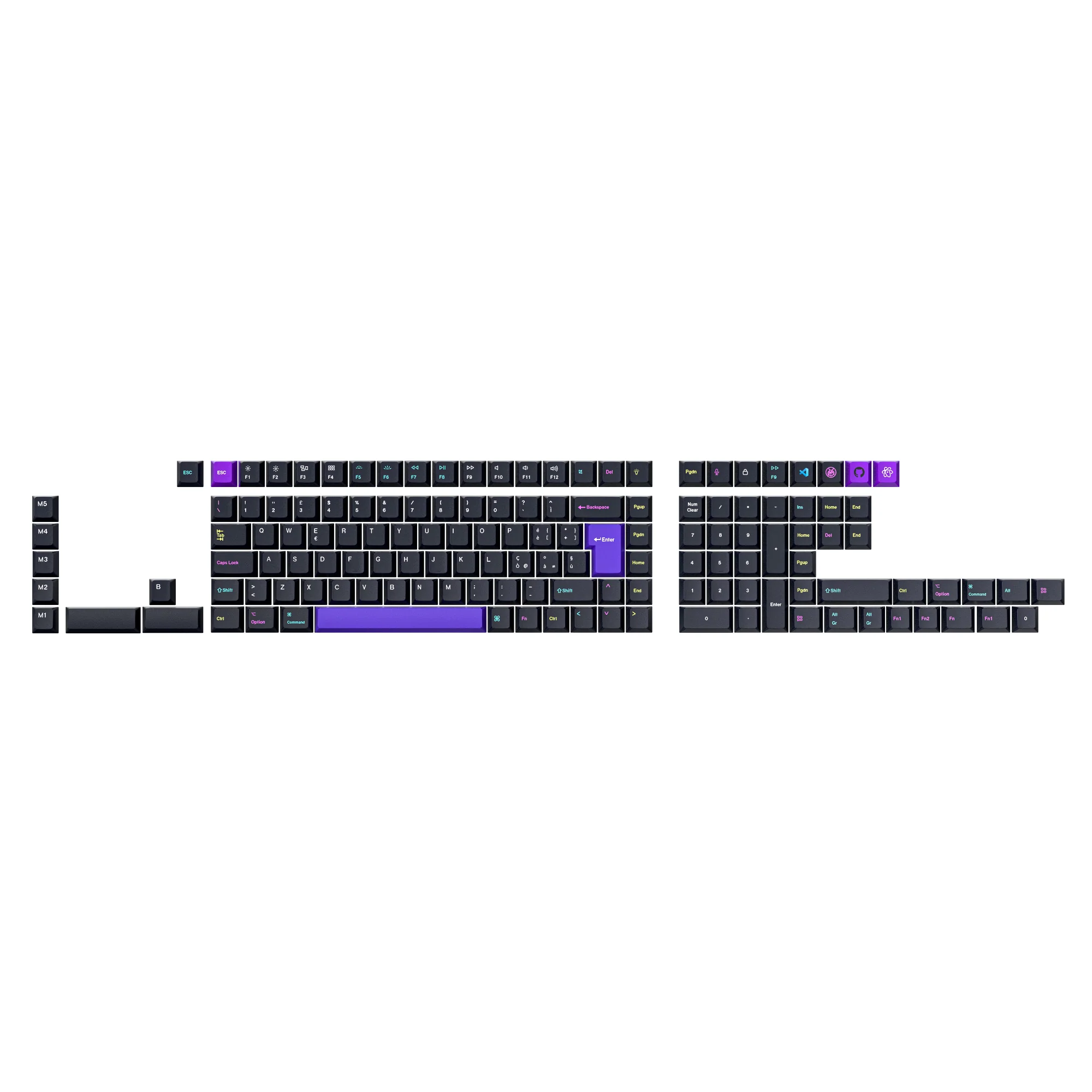 ISO Cherry Profile Dye-Sub PBT Full Set Keycap Set - Developer (Version 2) - Image 4