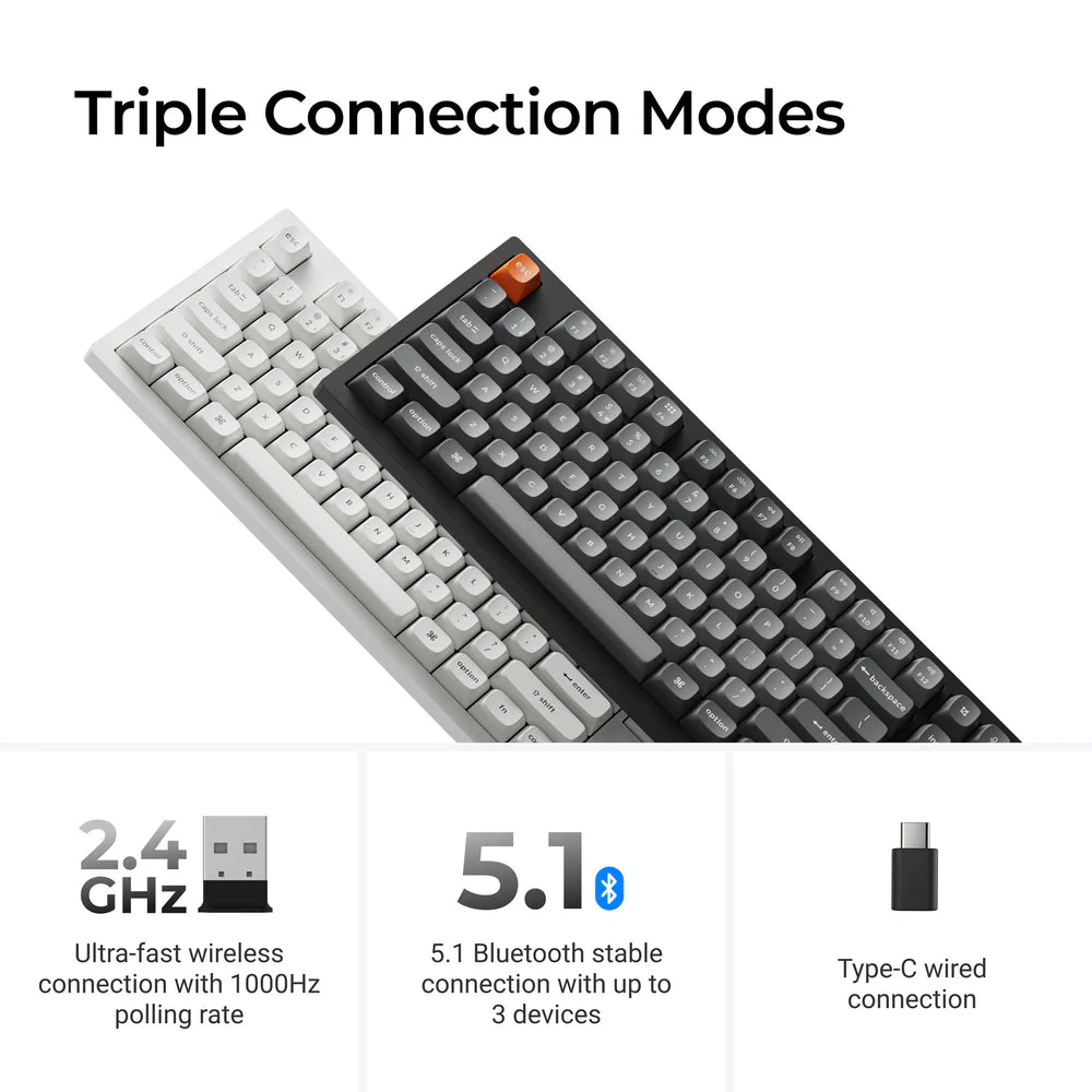 Keychron K10 Max QMK Wireless Mechanical Keyboard (US ANSI Layout) - Image 6