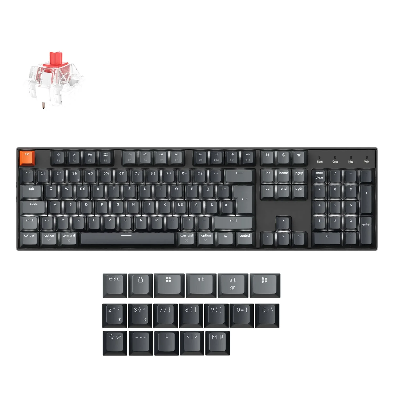 Keychron K10 QMK Wireless Mechanical Keyboard (ISO Layout) - Version 2 - Image 22