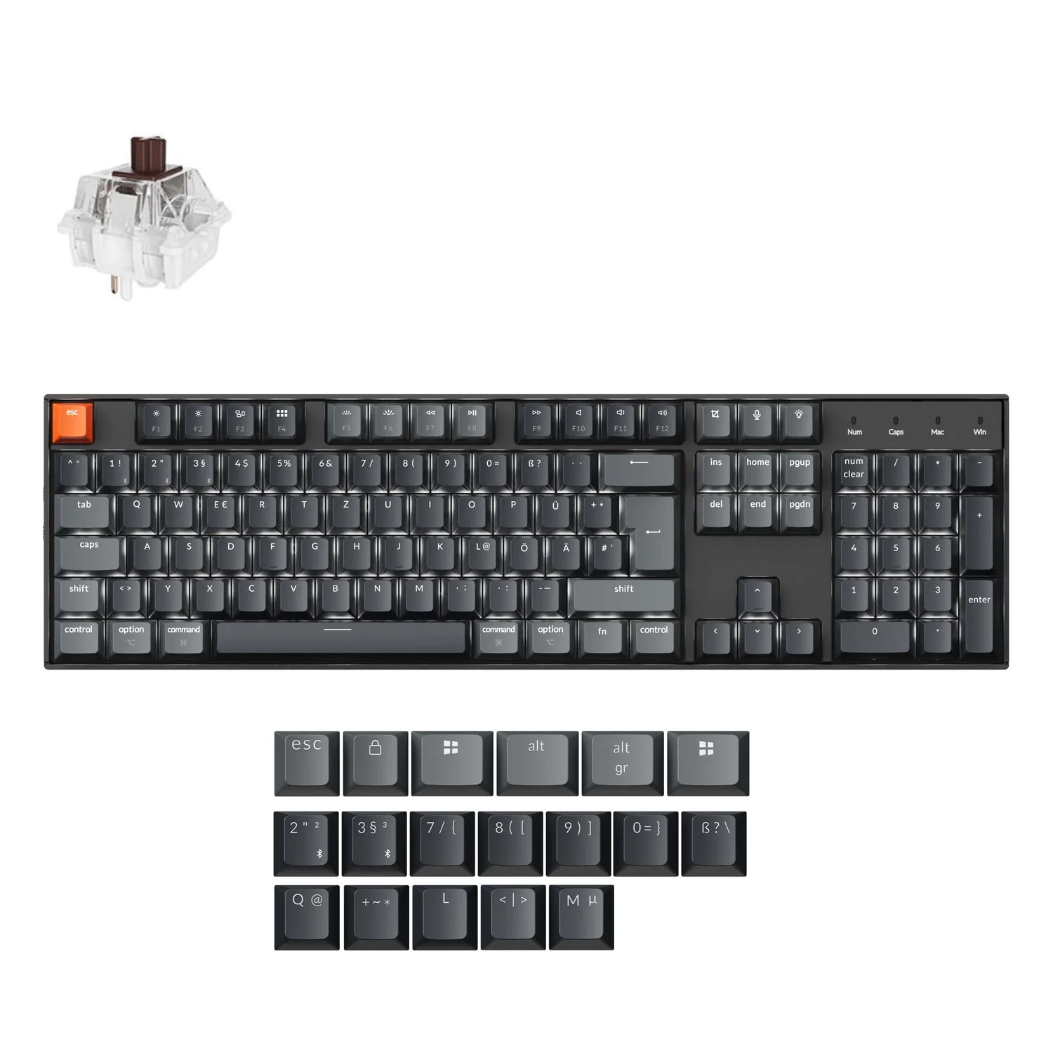 Keychron K10 QMK Wireless Mechanical Keyboard (ISO Layout) - Version 2 - Image 23