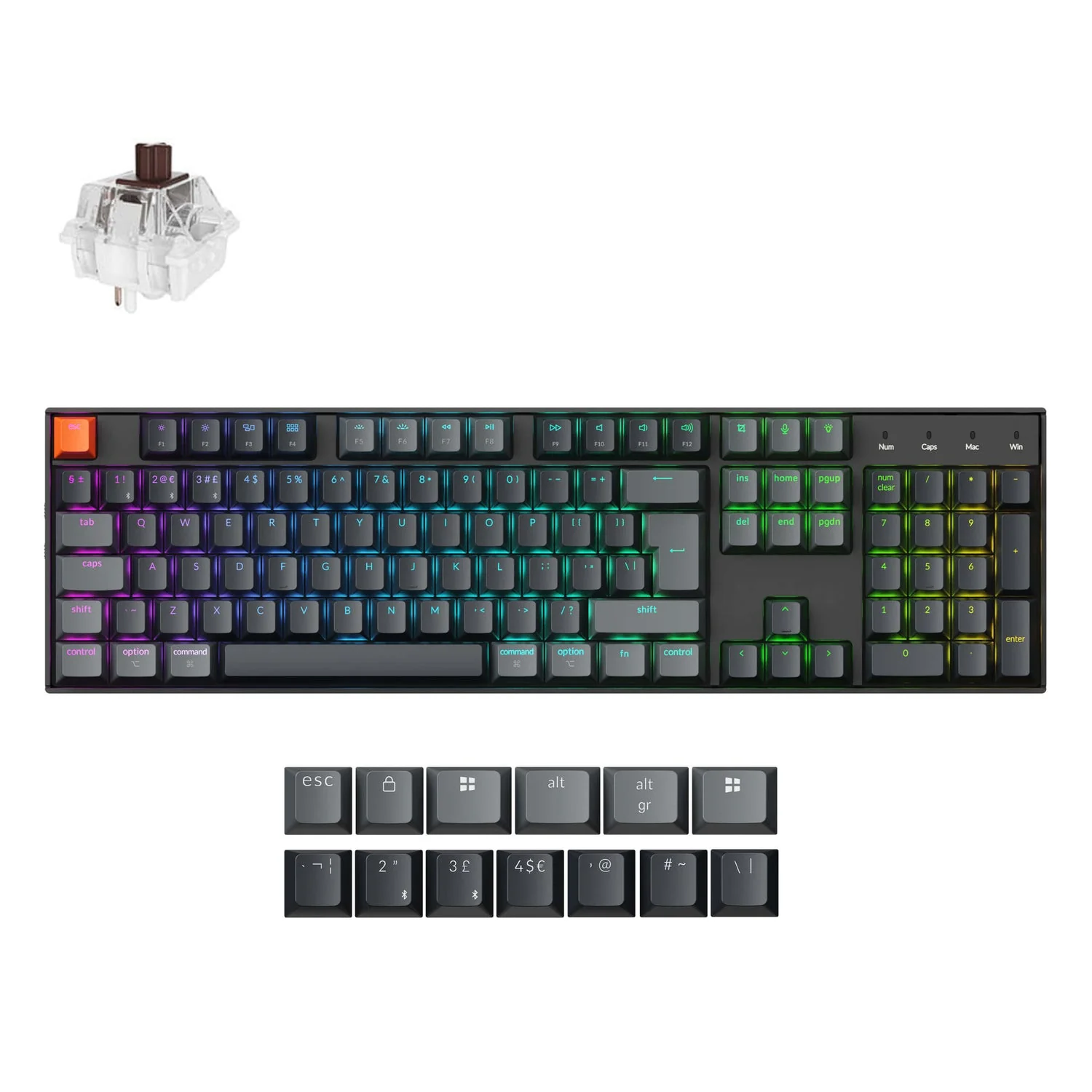 Keychron K10 QMK Wireless Mechanical Keyboard (ISO Layout) - Version 2 - Image 32