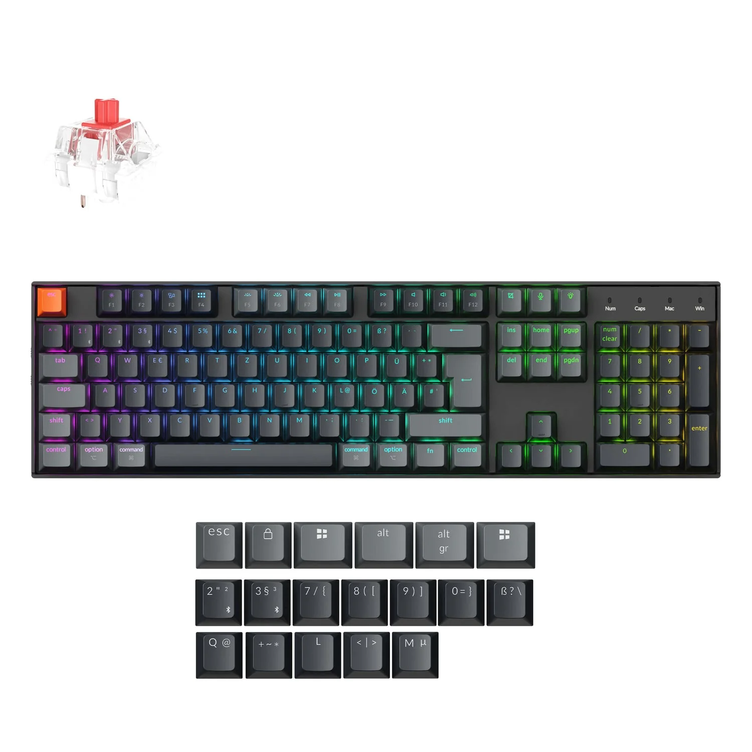 Keychron K10 QMK Wireless Mechanical Keyboard (ISO Layout) - Version 2 - Image 34