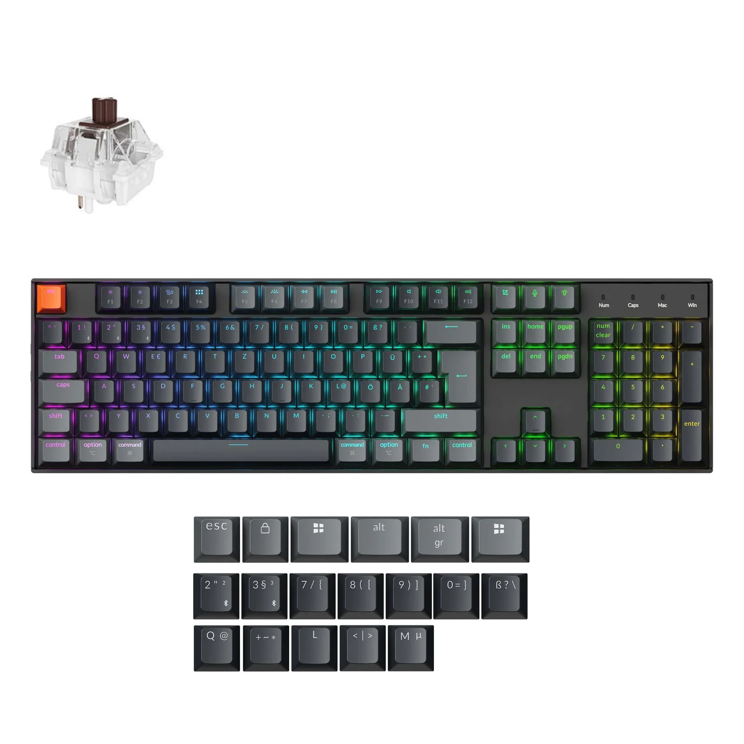 Keychron K10 QMK Wireless Mechanical Keyboard (ISO Layout) - Version 2 - Image 35
