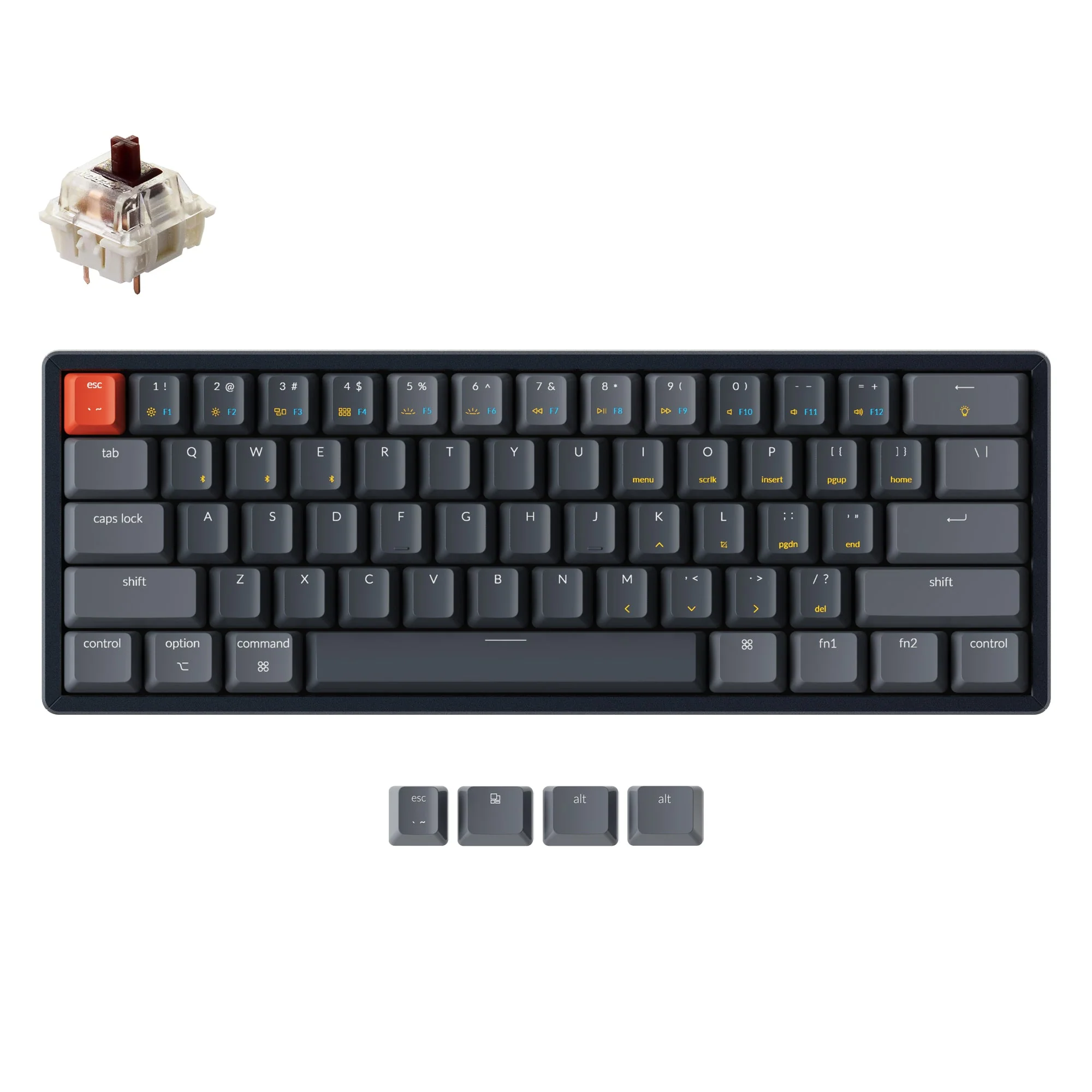 Keychron K12 Wireless Mechanical Keyboard (US ANSI Layout) - Image 6