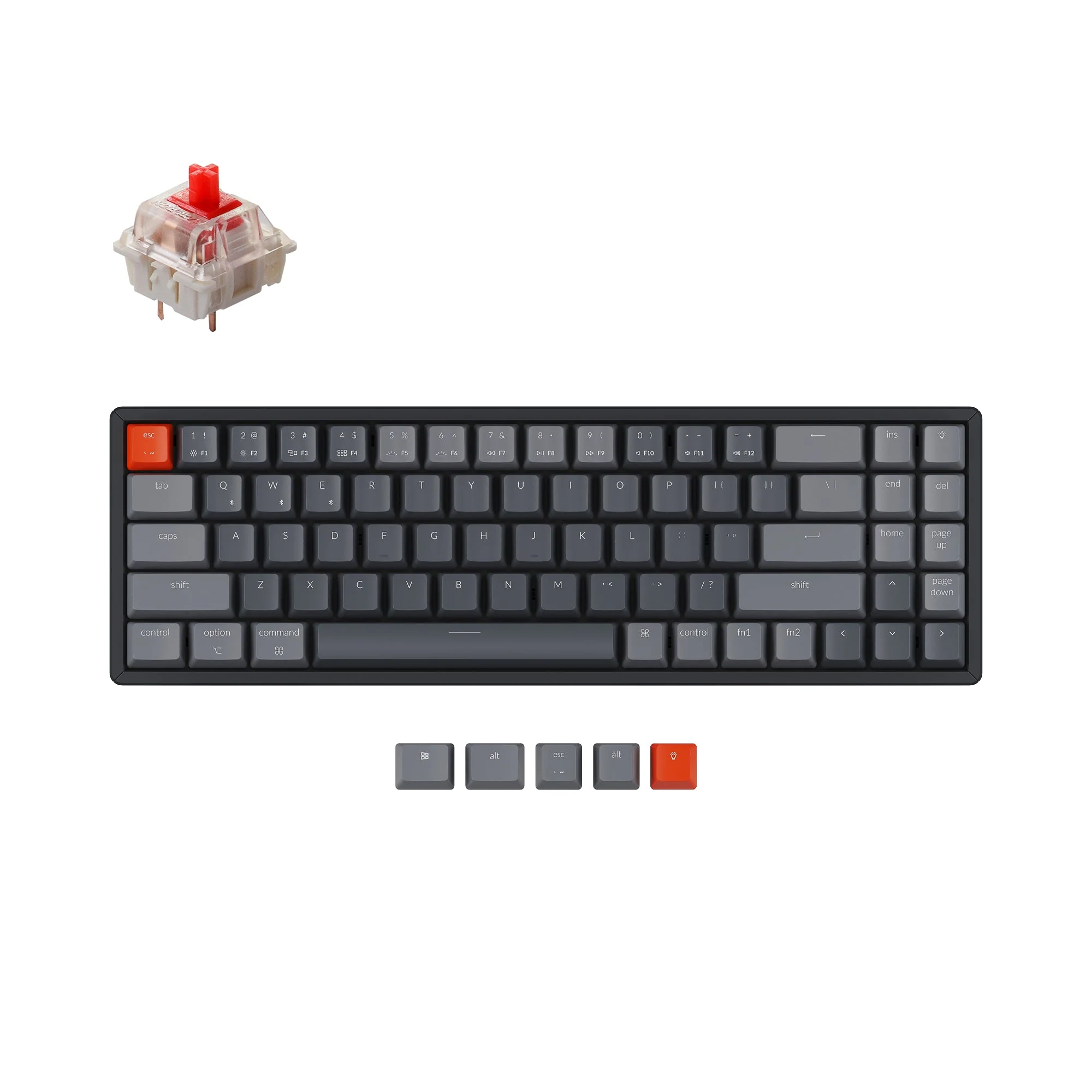 Keychron K14 Wireless Mechanical Keyboard (US ANSI Layout) - Image 11