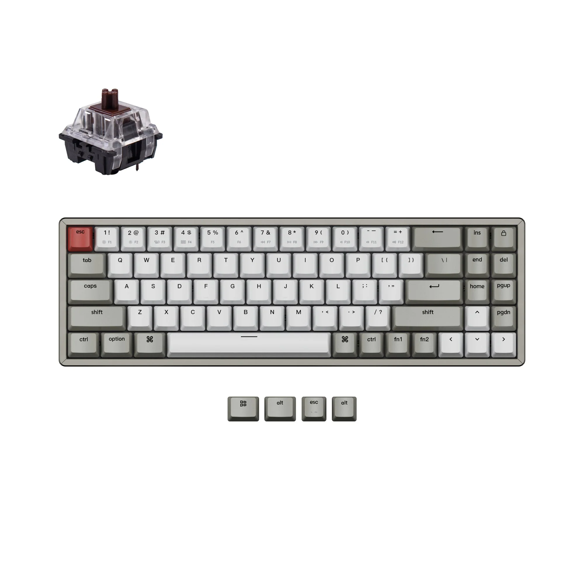 Keychron K14 Wireless Mechanical Keyboard (US ANSI Layout) - Image 7