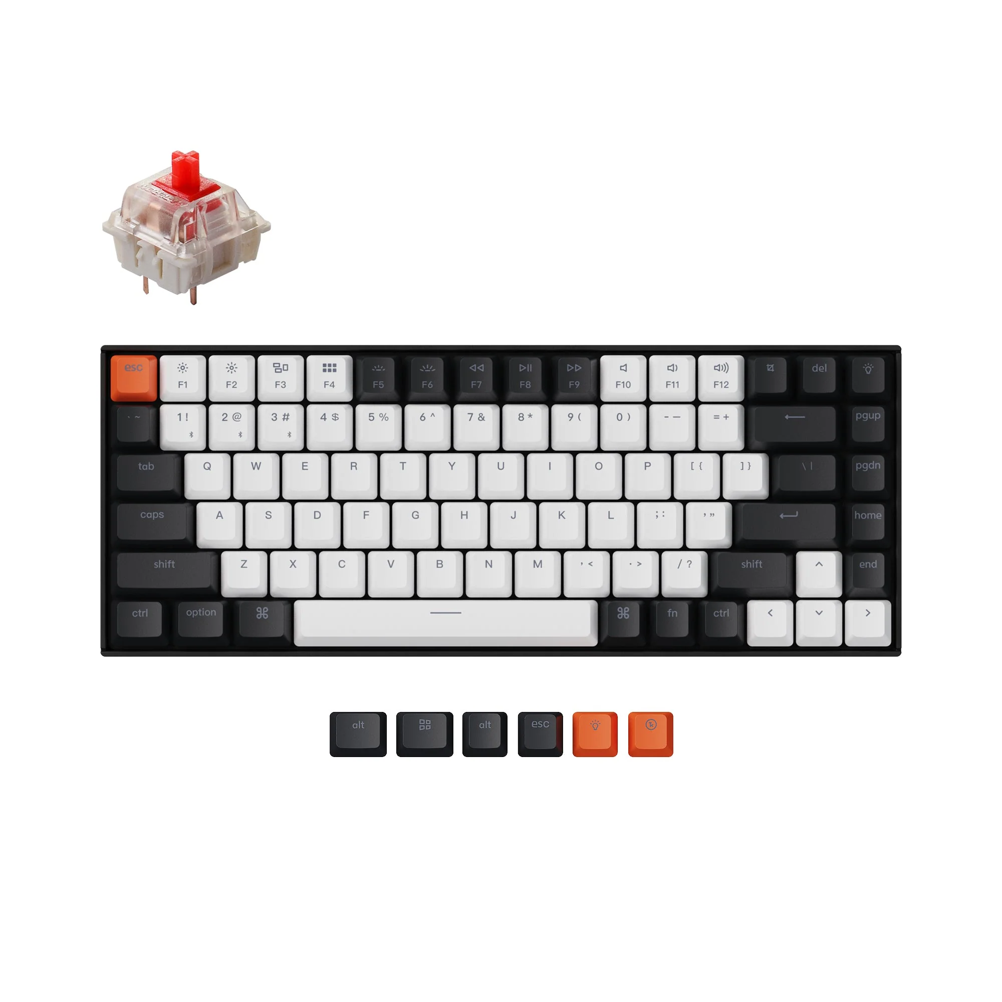 Keychron K2 (Hot-swappable) Wireless Mechanical Keyboard (Version 2) (US ANSI Layout)