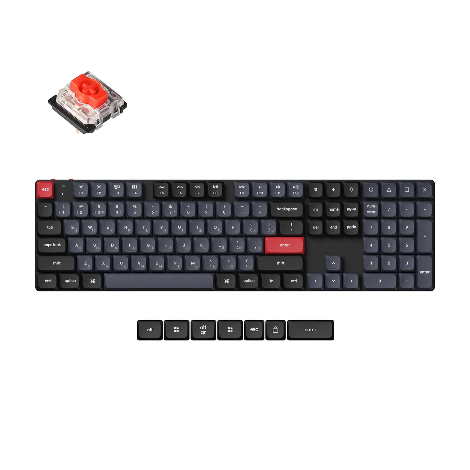 Keychron K5 Pro QMK/VIA Wireless Custom Mechanical Keyboard ISO Layout Collection - Image 21
