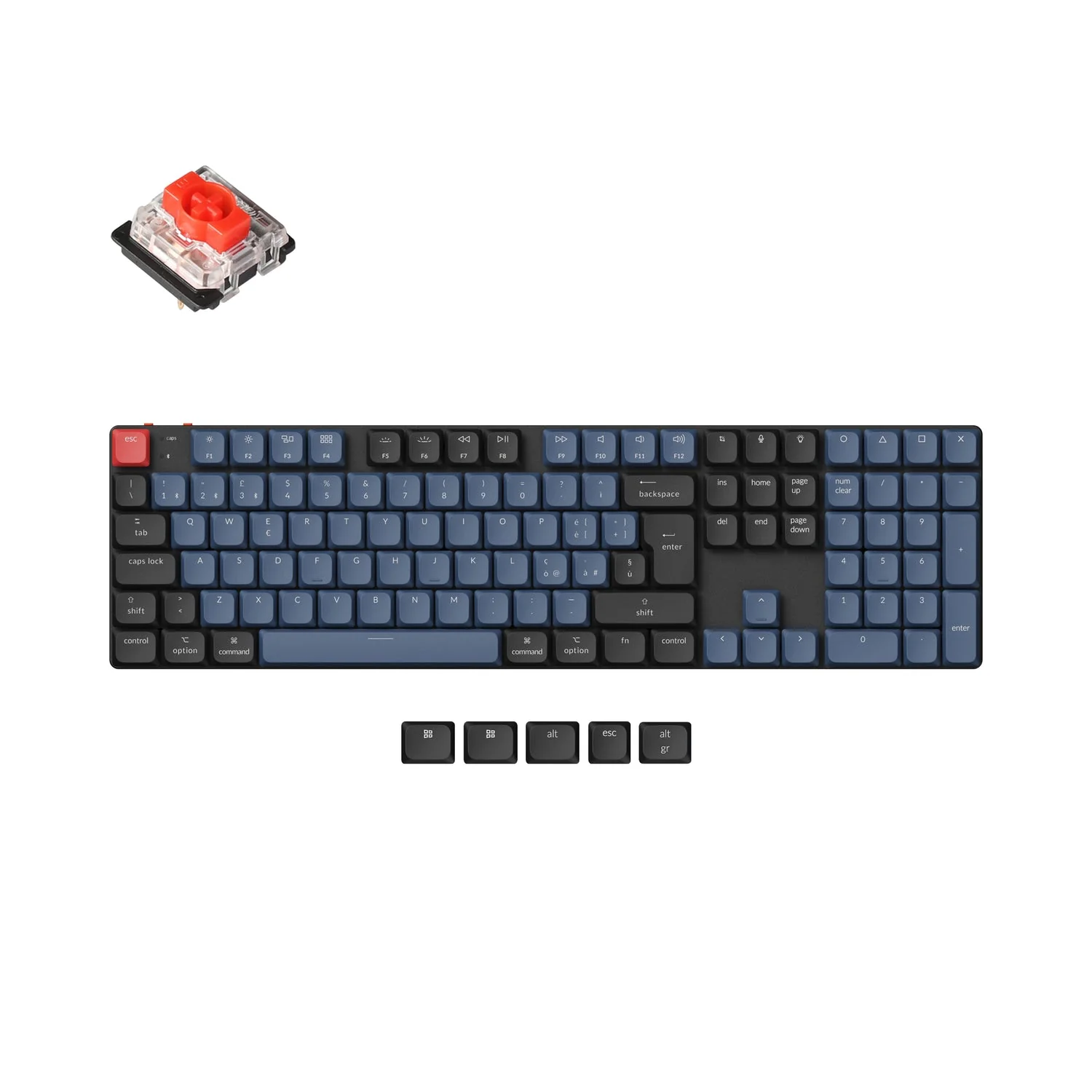 Keychron K5 Pro QMK/VIA Wireless Custom Mechanical Keyboard ISO Layout Collection - Image 23