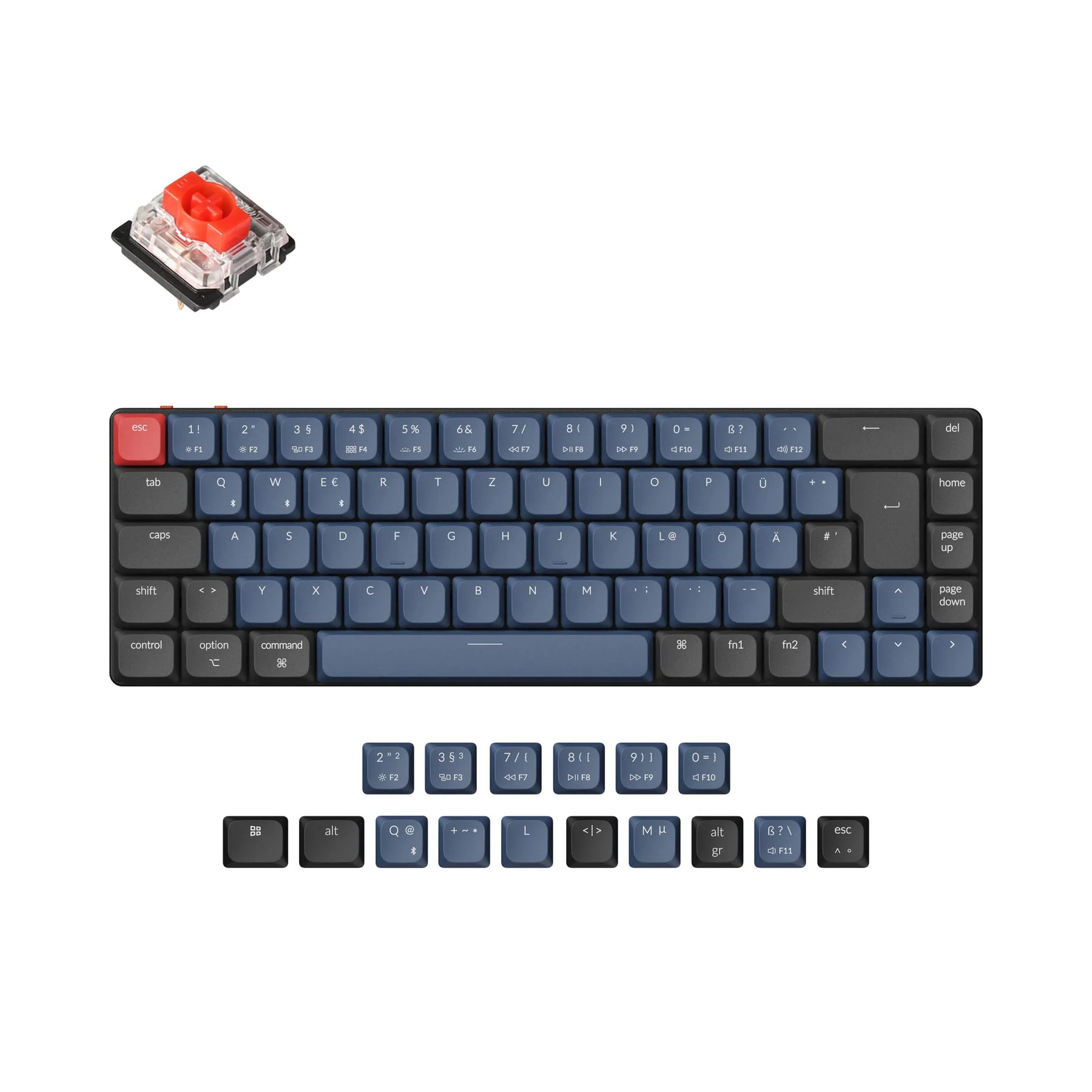 Keychron K7 Pro QMK/VIA Wireless Custom Mechanical Keyboard ISO Layout Collection - Image 3