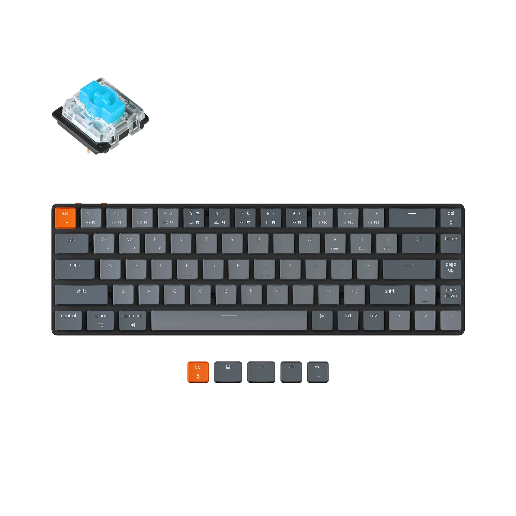 Keychron K7 Ultra-slim Wireless Mechanical Keyboard (US ANSI Layout) - Image 10