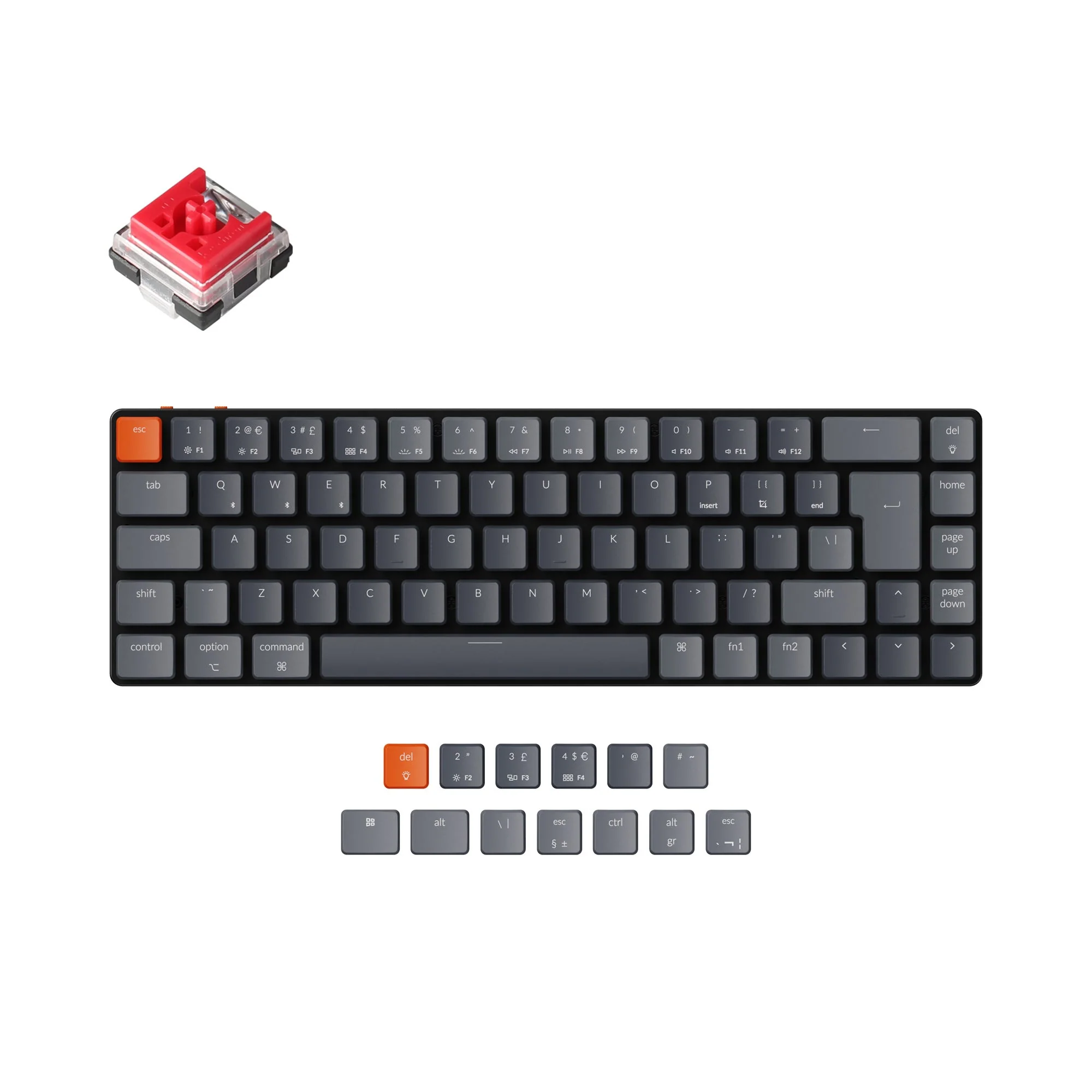 Keychron K7 Ultra-slim Wireless Mechanical Keyboard (UK ISO Layout) - Image 10