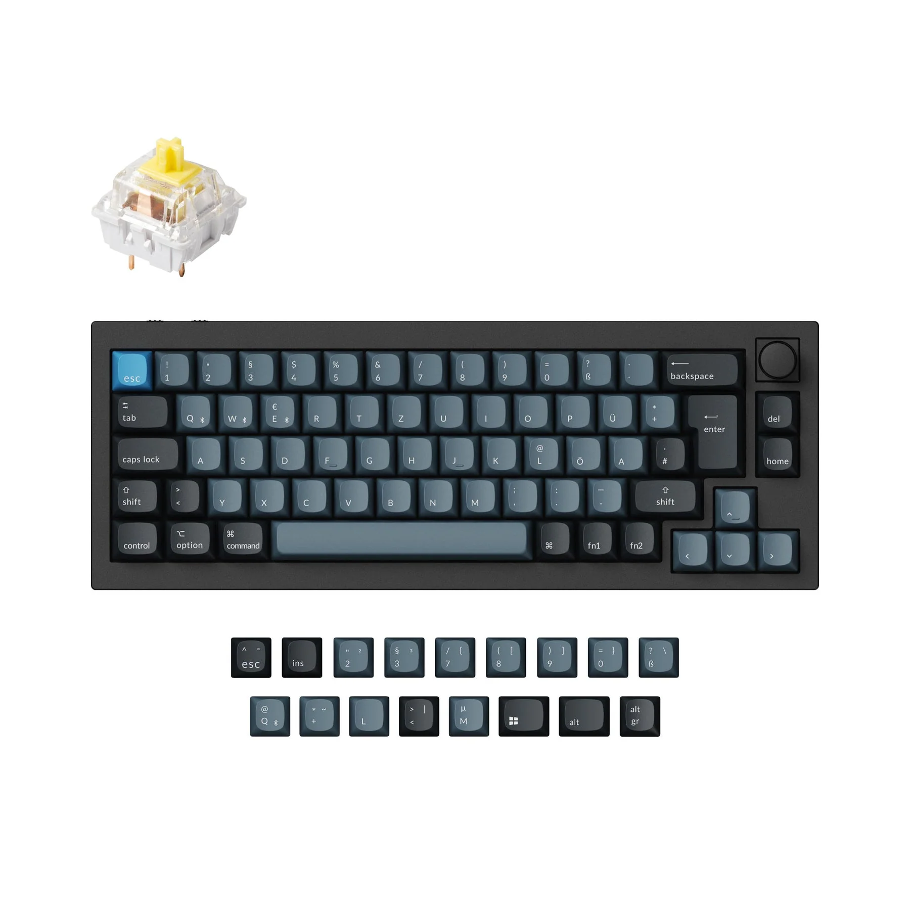 Keychron Q2 Pro QMK/VIA Wireless Custom Mechanical Keyboard ISO Layout Collection - Image 2