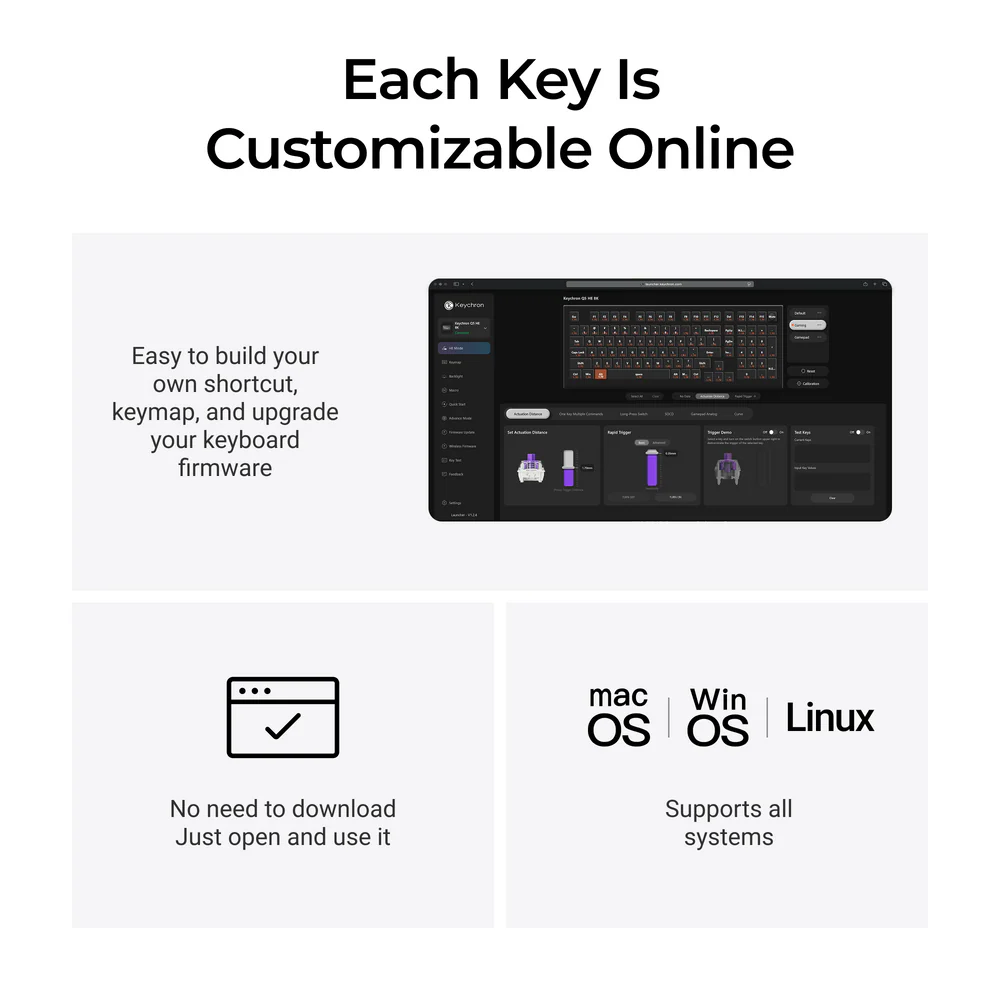 Keychron Q5 HE 8K Magnetic Switch Keyboard (US ANSI Layout) - Image 6