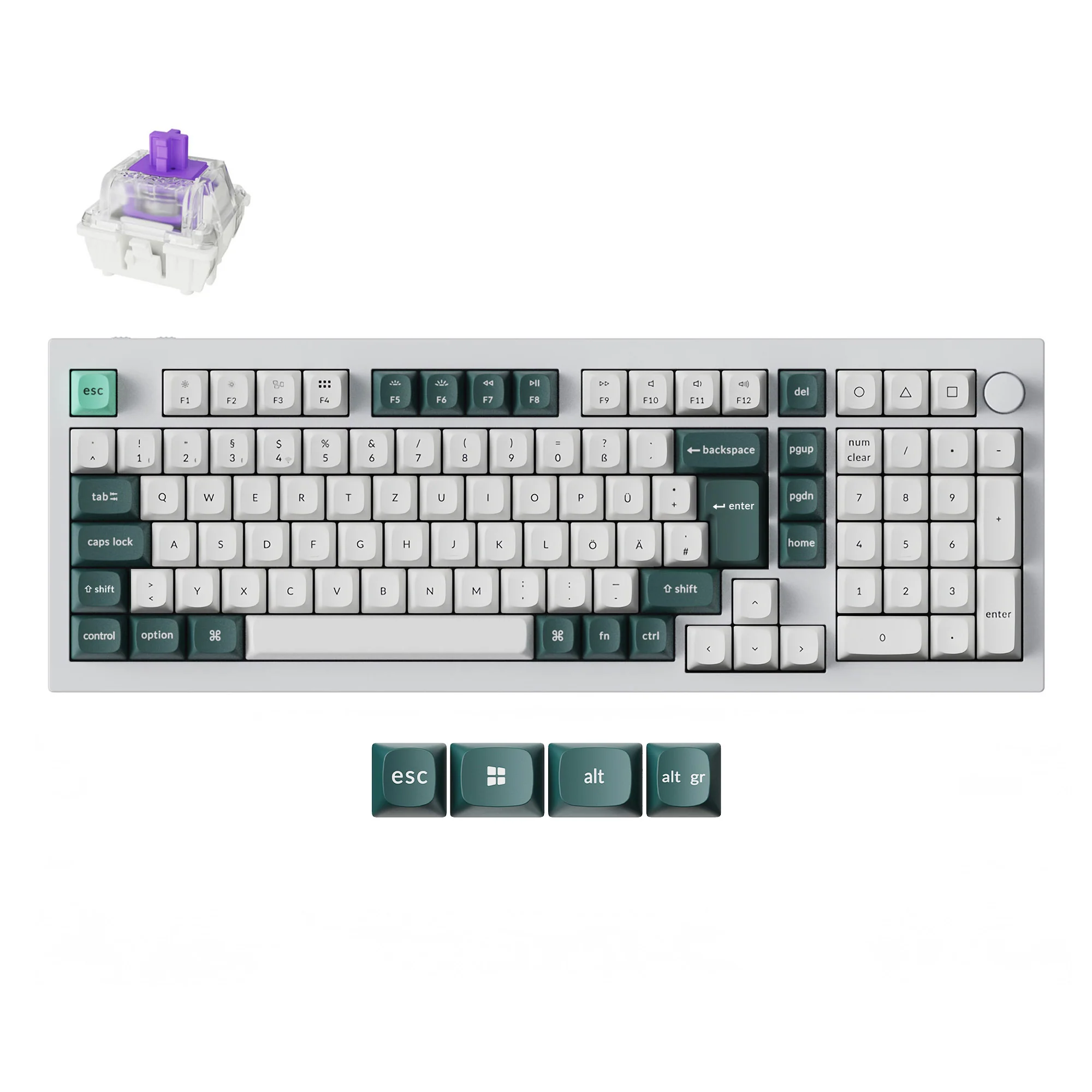 Keychron Q5 HE QMK Wireless Custom Keyboard ISO Layout Collection - Image 5