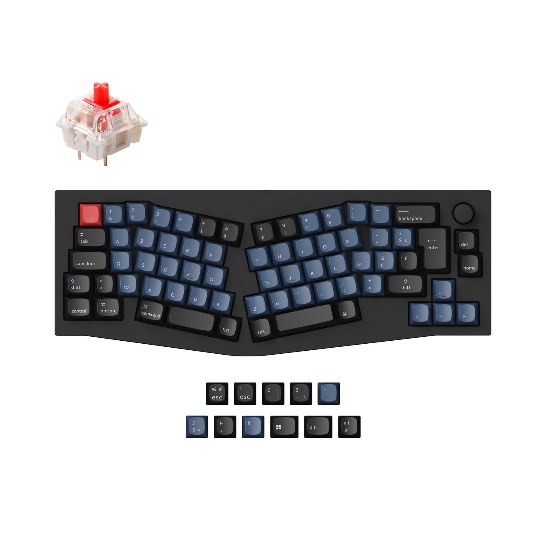 Keychron Q8 (Alice Layout) QMK Custom Mechanical Keyboard ISO Layout Collection - Image 5