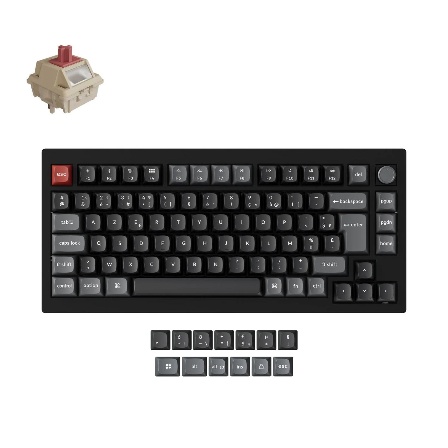Keychron V1 Ultra 8K Wireless Custom Mechanical Keyboard ISO Layout Collection - Image 8