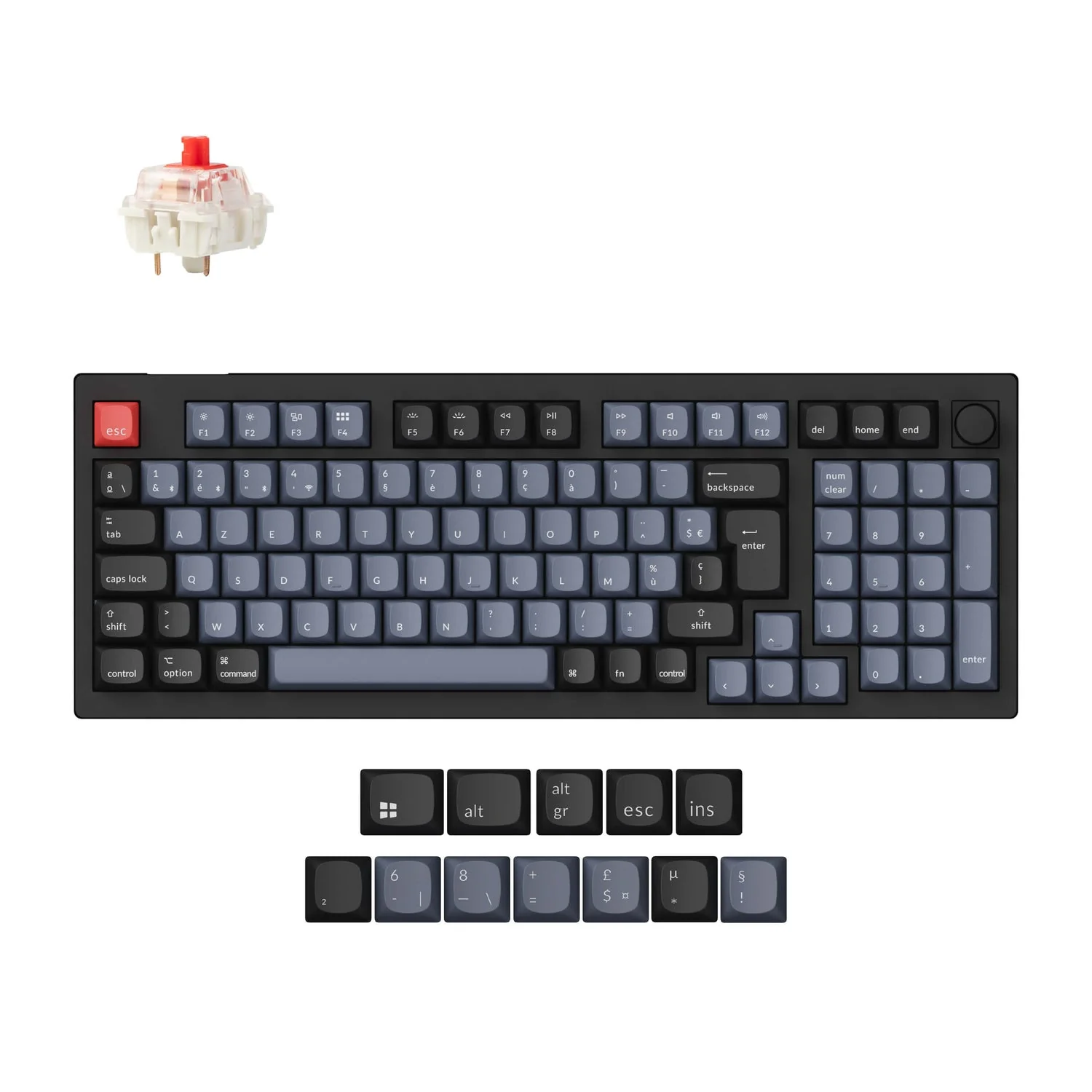 Keychron V5 Max QMK Wireless Custom Mechanical Keyboard ISO Layout Collection - Image 13
