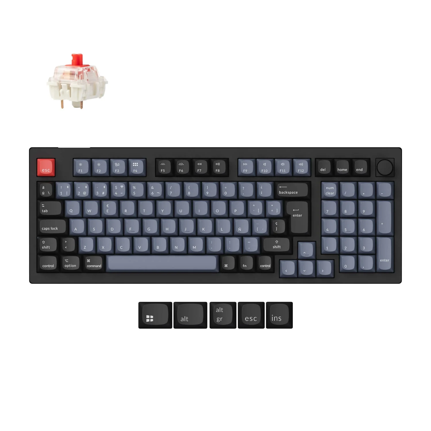 Keychron V5 Max QMK Wireless Custom Mechanical Keyboard ISO Layout Collection - Image 16