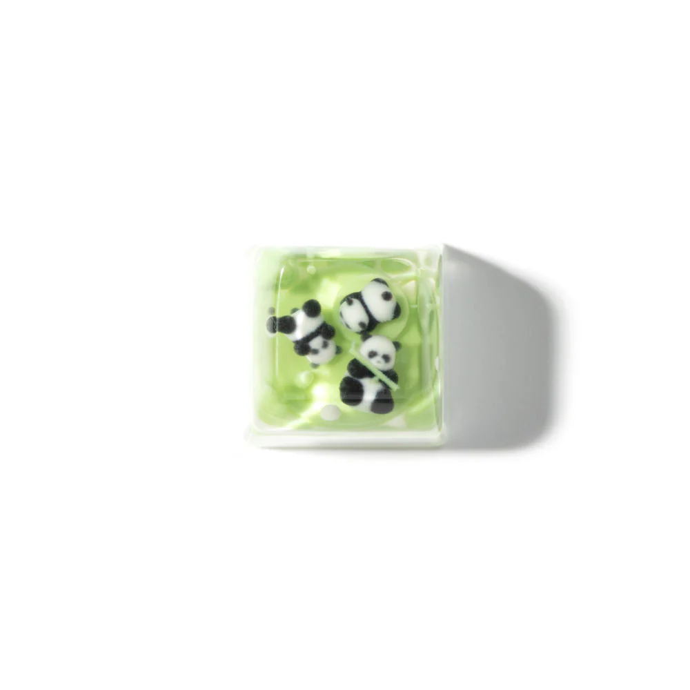 Three Pandas Resin Artisan Keycap - Image 2